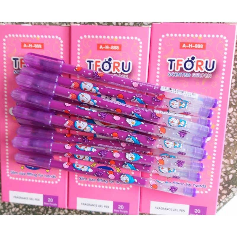 Bút nước Doremon Tforu mực tím ⚡ SIÊU ĐÁNG YÊU ⚡ Cây viết họa tiết Doremon bắt mắt, mực đậm, sắc nét