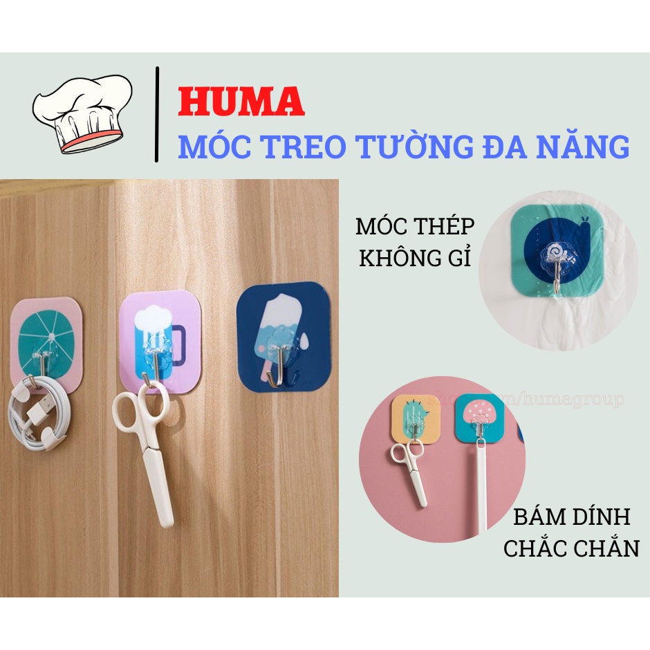 Móc Dán Tường Treo Đồ Hoạ Tiết Ngộ Nghĩnh - HM75