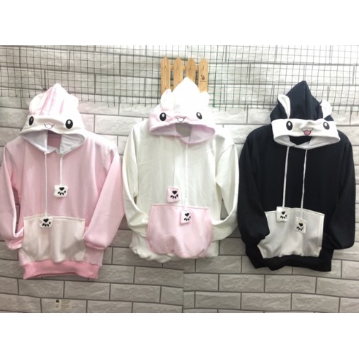 Áo hoodie, Mẫu tai thỏ cực xinh, Áo hoodie nữ