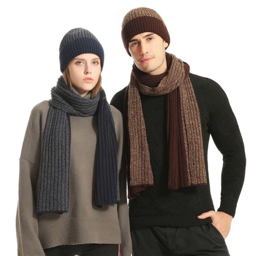 Set Mũ beanie Kèm Găng Tay Cảm Ứng Cho Nữ