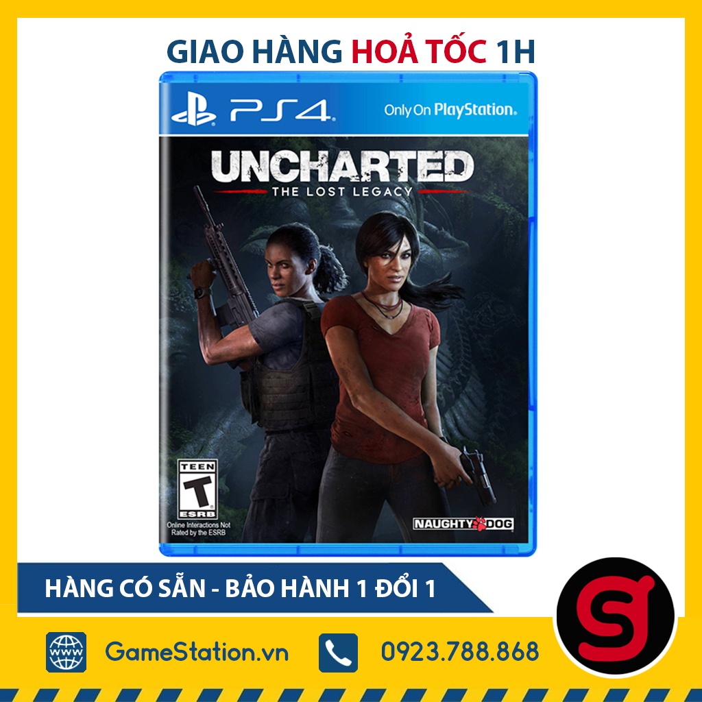 Đĩa Game PS4: Uncharted The Lost Legacy - hệ US