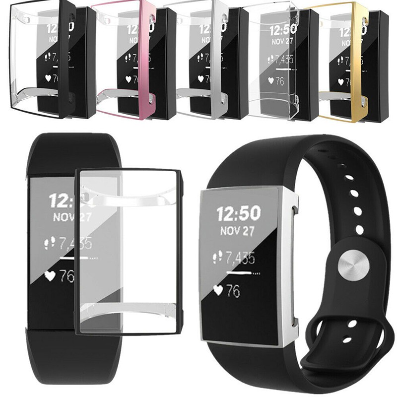 Ốp Bảo Vệ Mặt Đồng Hồ Thông Minh Fitbit Charge 3 / Charge 2