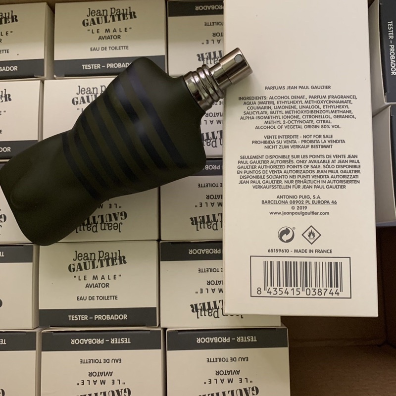Nước hoa nam Jean Paul Le Male Aviator EDT 125ml Tester