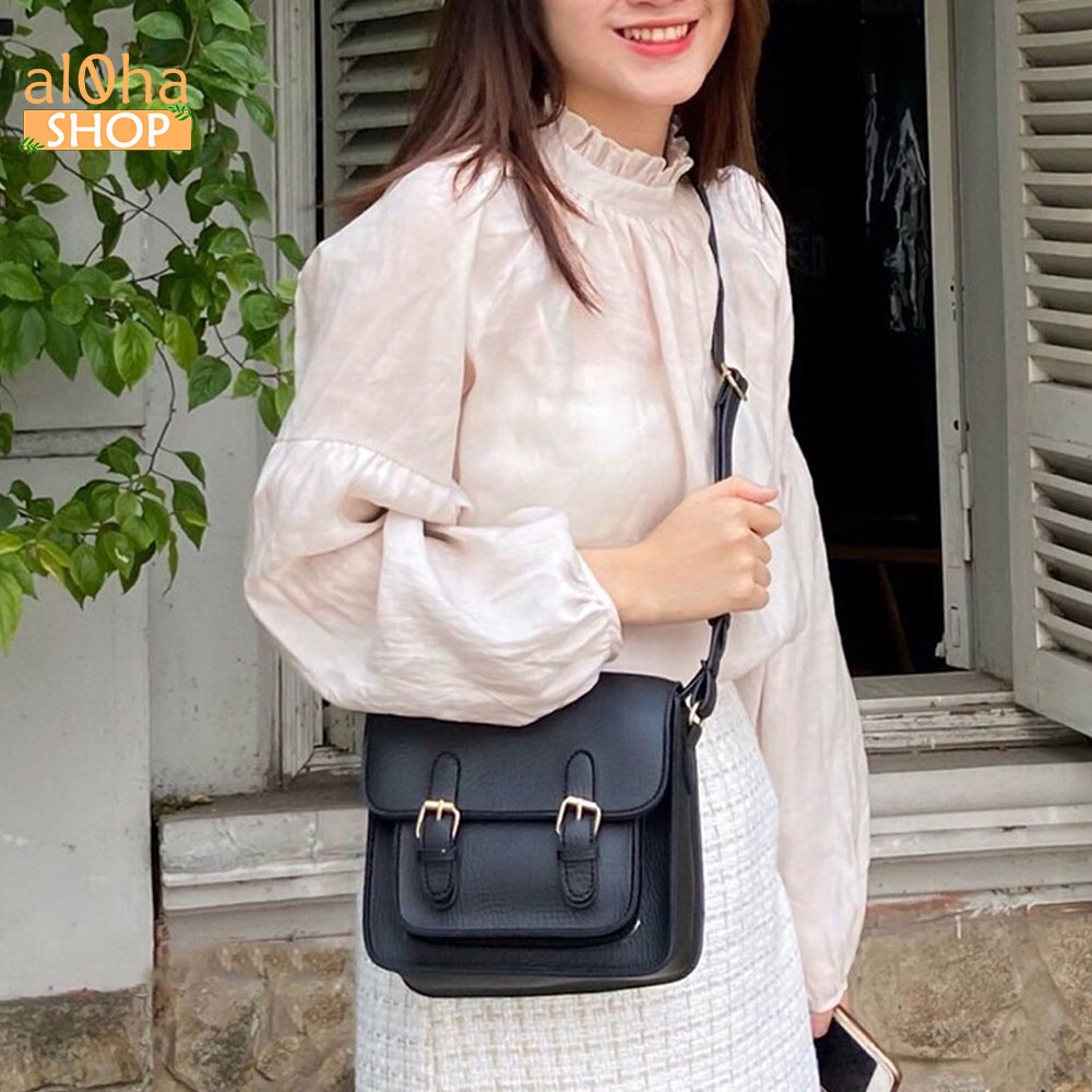 Túi đeo chéo, đeo vai da cao cấp T0128 Ulzzang chống thấm nước, bền bỉ - al0ha Shop