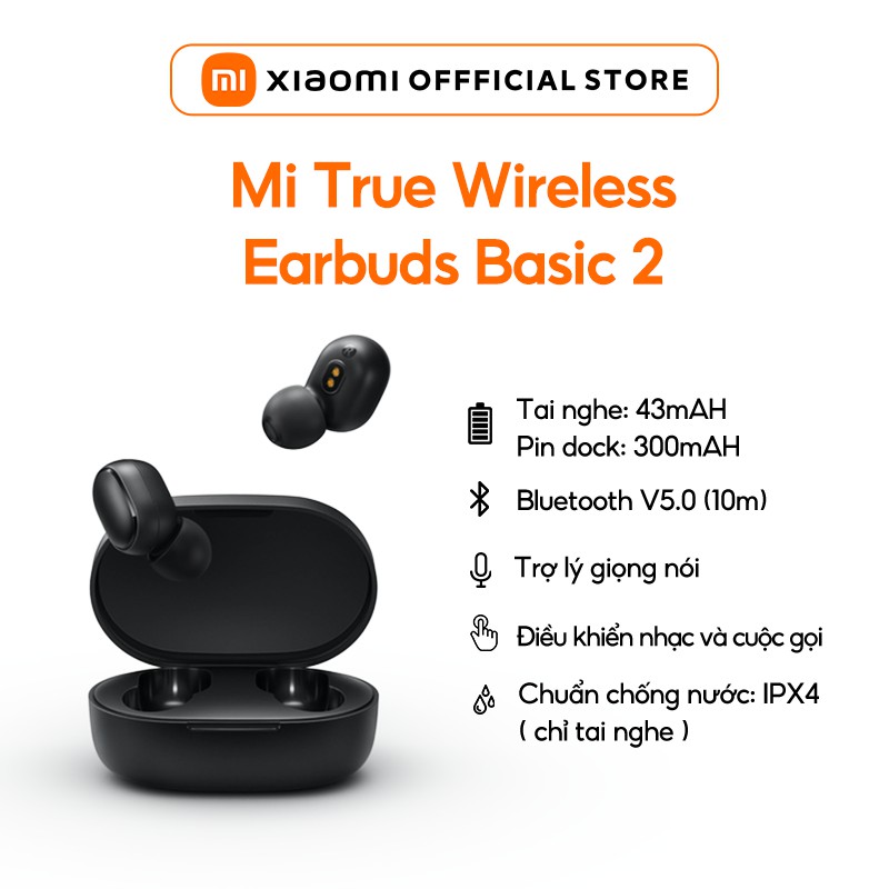 Tai nghe Xiaomi Redmi True Wireless Earbuds Basic 2 | Hàng chính hãng | BH12 tháng