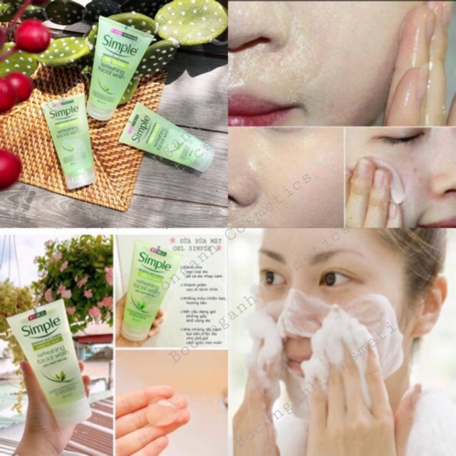 GEL RỬA MẶT SIMPLE KIND TO SKIN REFRESHING FACIAL WASH