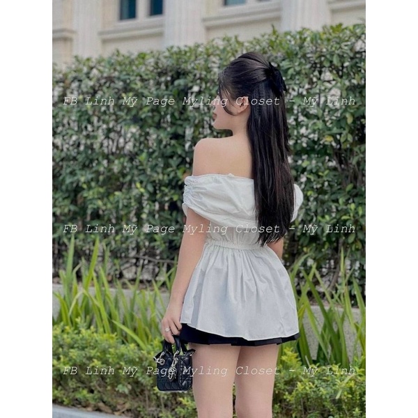 Áo bệt vai bo chun eo