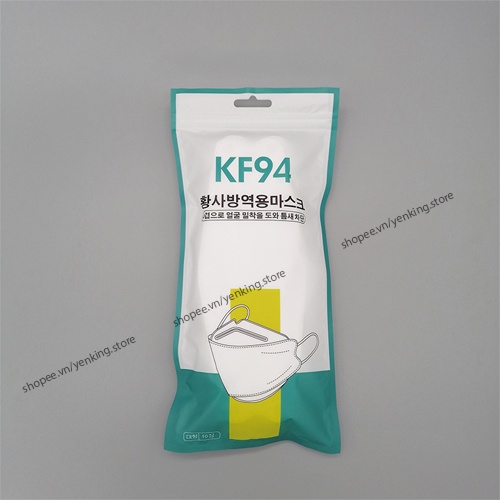 Khẩu trang KF94 xuất khẩu Hàn Quốc, chống bụi mịn PM2.5 [HQ]