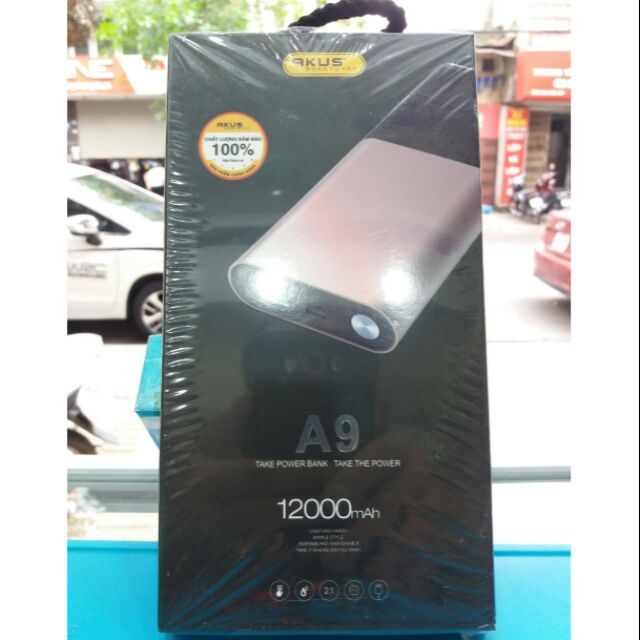 Pin sạc dự phòng AKUS A9 12 mAh