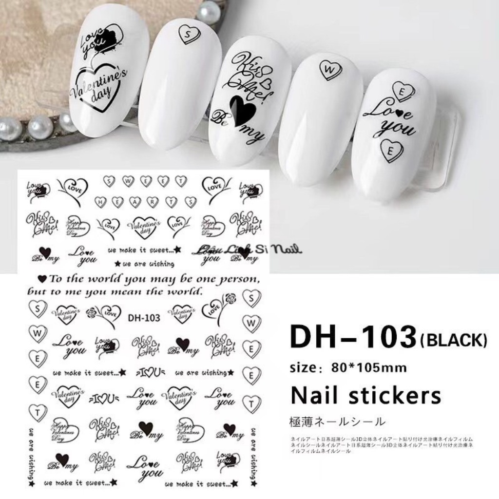 Sticker miếng dán móng tay mã DH-103