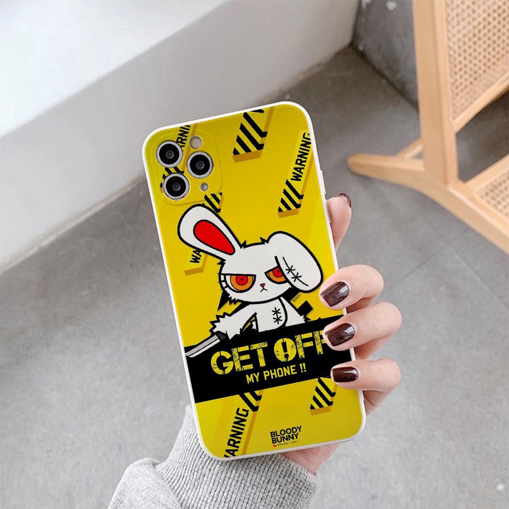 Ốp lưng viền vuông Kem T166