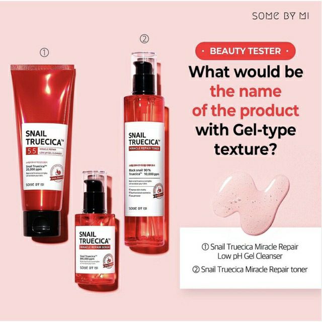 Combo 3 Sản Phẩm Dưỡng Da Giảm Sẹo Lõm Some By Mi Snail Truecica Miracle Repair (Toner + Serum + Srm)