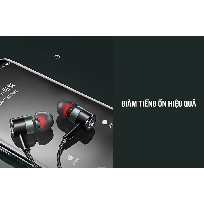 Tai nghe có dây nhét tai chân ip chống ồn gaming chơi game pubg Remax RM-598i ICYBERNET