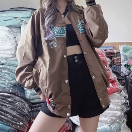 HÀNG CÓ SẴN - Áo khoác bóng chày - Áo bomber unisex nam nữ - 2 lớp dày dặn,thoát khí tốt - HÌnh thật hàng thật - The Mei