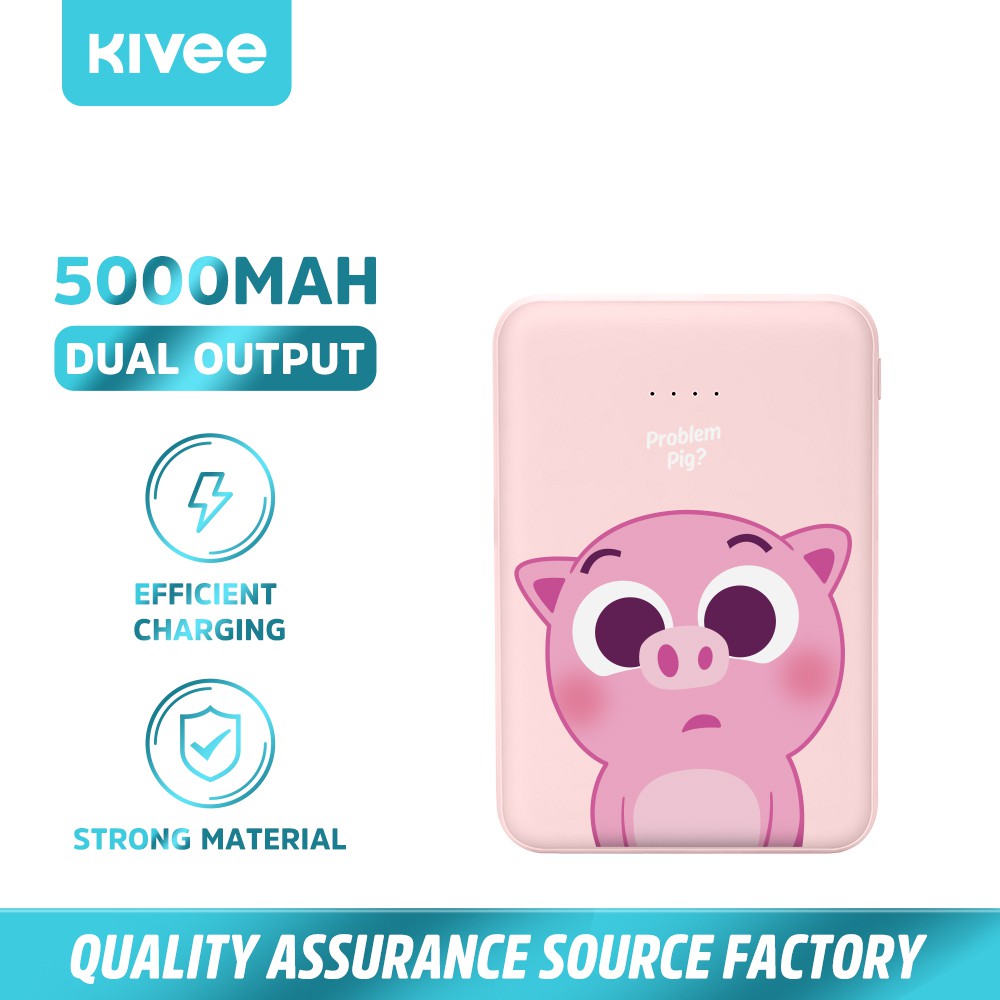 [ Chính Hãng Kivee ] Pin sạc dự phòng Powerbank dung lượng 5000 mAh PT609