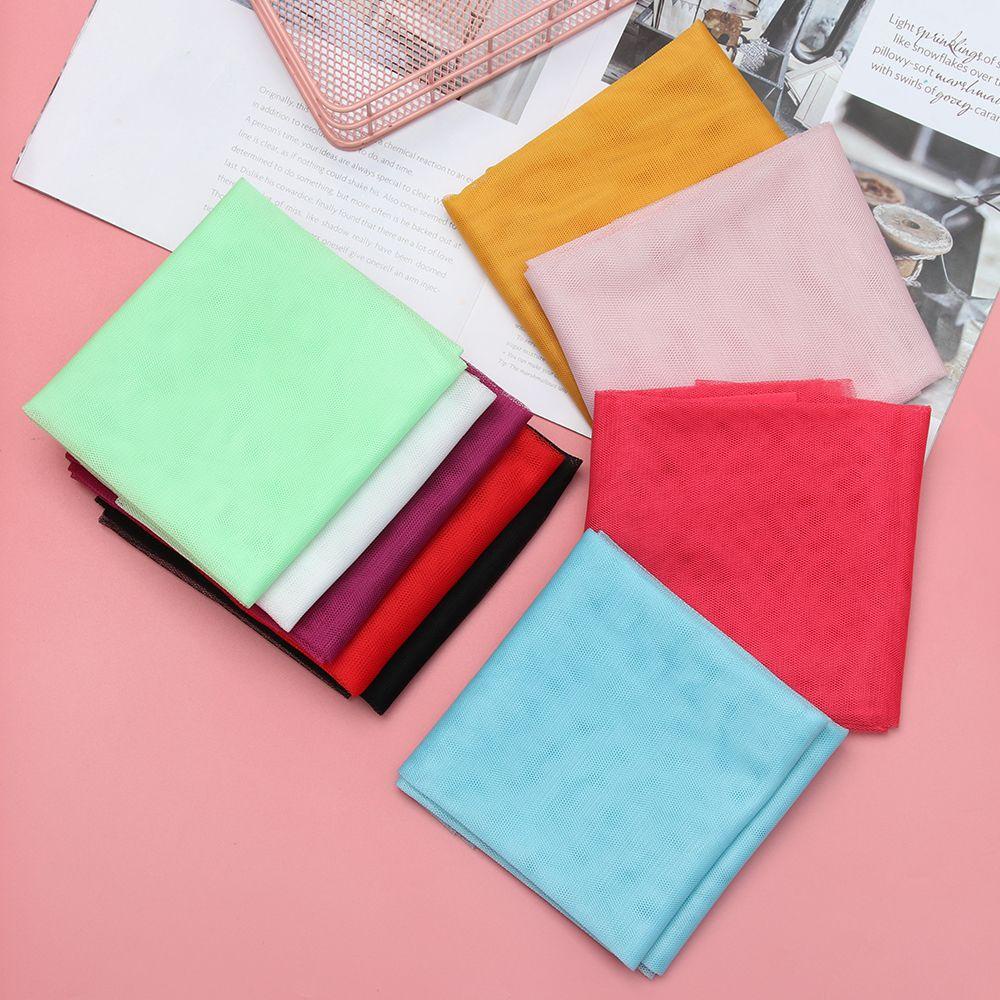 Vải Tuyn Màu Cầu Vồng 50cm * 150cm Làm Phụ Kiện Cho Búp Bê