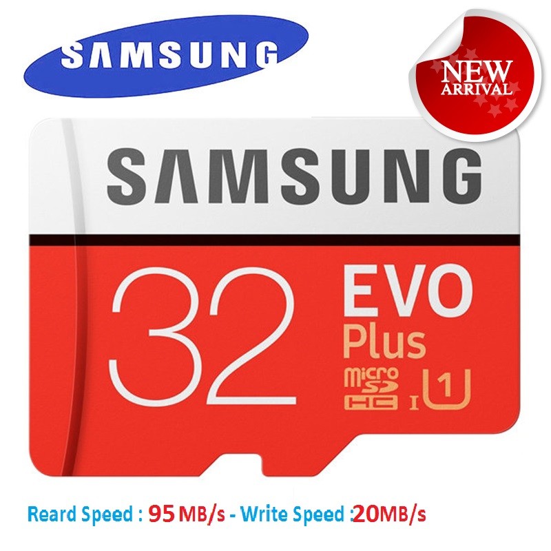 Thẻ nhớ 32G samsung Evo Plus micro tốc độ 95MB [new 2020]