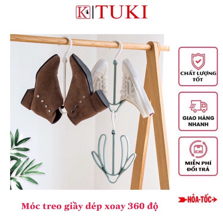 Móc treo giầy dép xoay 360 độ - đa năng, tiện dụng