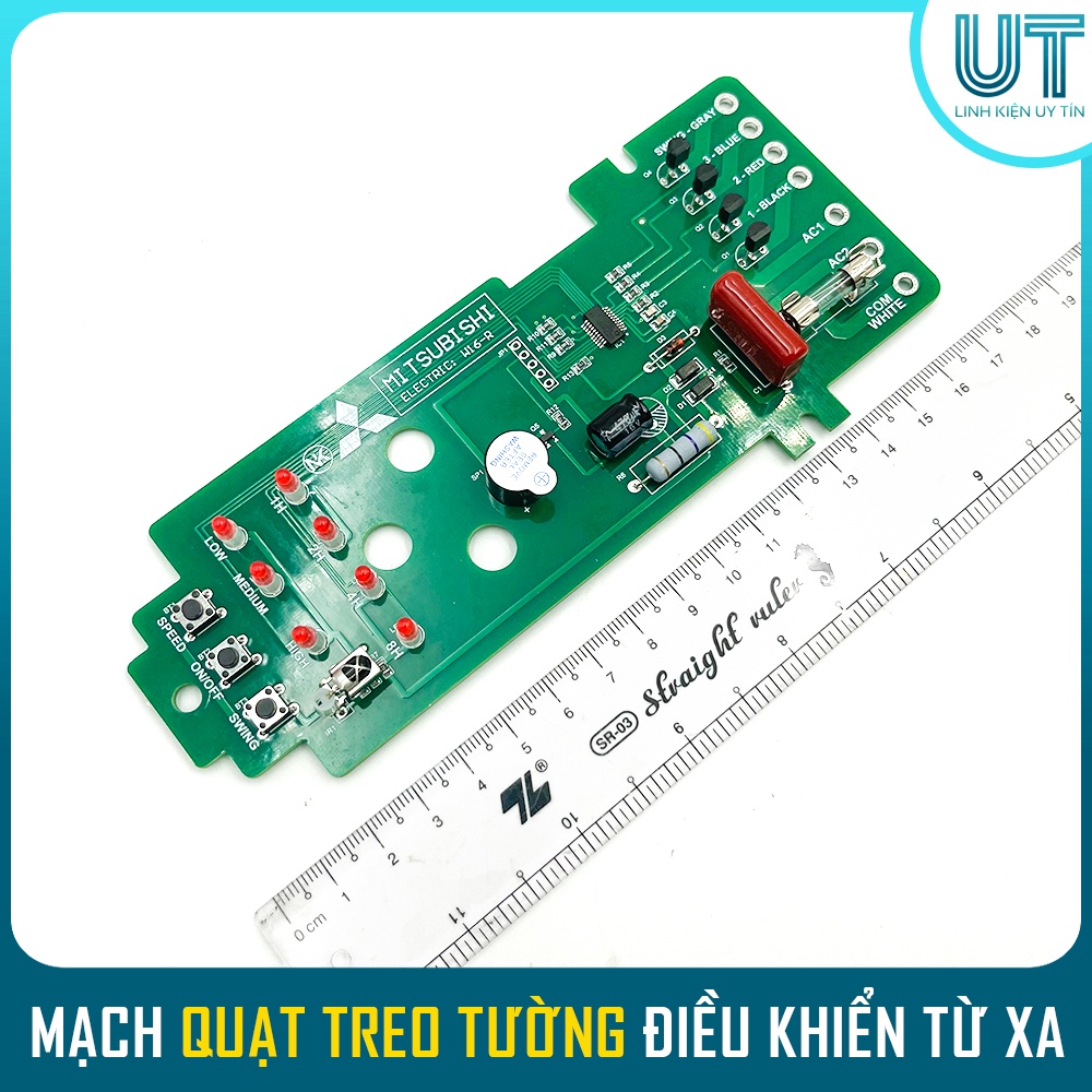 Bộ mạch điều khiển quạt từ xa MITSUBISHI cho quạt cây đứng và quạt treo tường LV16 W16 (Chính Hãng)