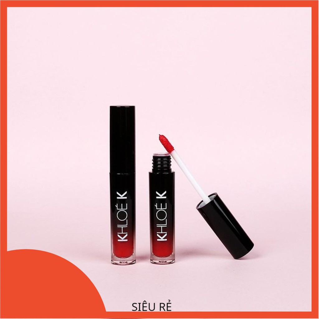 Combo 2 Son Dưỡng dạng kem Cao Cấp Khloe K Màu Đỏ Cam HALOTEN_SHOP