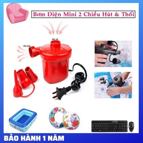 Bơm điện 2 chiều thổi hơi hút chân không / Máy Bơm Hút Điện Đa Năng - Bơm Phao Bơi, Nhà Hơi, Nệm Hơi, Bể Bơi Phao