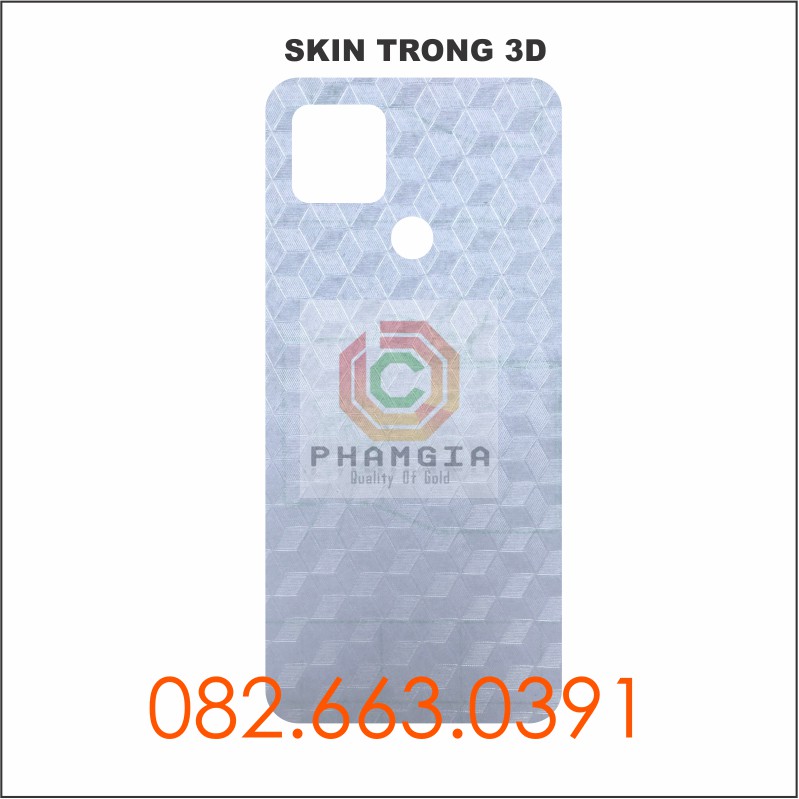 Miếng dán mặt lưng skin carbon Oppo A15 / A15S