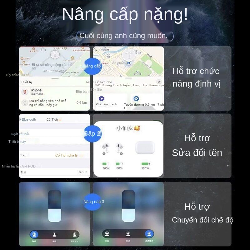 Tai Nghe Bluetooth Huaqia North Loda Chất Lượng Cao Chống Ồn Cho Android1536U | BigBuy360 - bigbuy360.vn