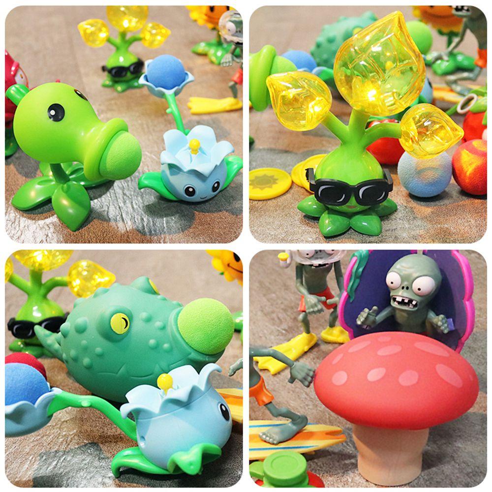 Set 10 Mô Hình Đồ Chơi Plants VS Zombies Bằng Silicon Mềm Dành Cho Bé Trai