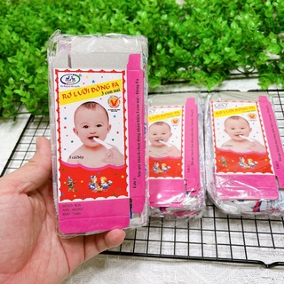 Gạc rơ lưỡi Đông Fa vệ sinh răng miệng / Rơ lưỡi cho bé hàng Việt Nam (10 hộp 50 cái)