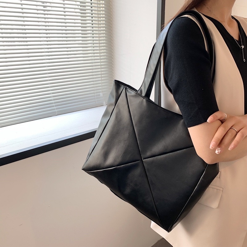 Túi Tote Da Nữ Đựng Vừa A4, Laptop Đi Học Đi Làm | PHAO08 | Túi Xách Da Đựng Nhiều Đồ Dễ Phối Đồ Phù Hợp Mọi Outfit