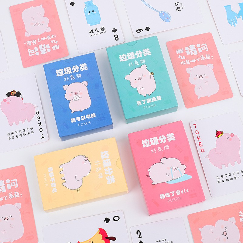 Bài Tây POKER Hình Heo Kute Hàng Đẹp