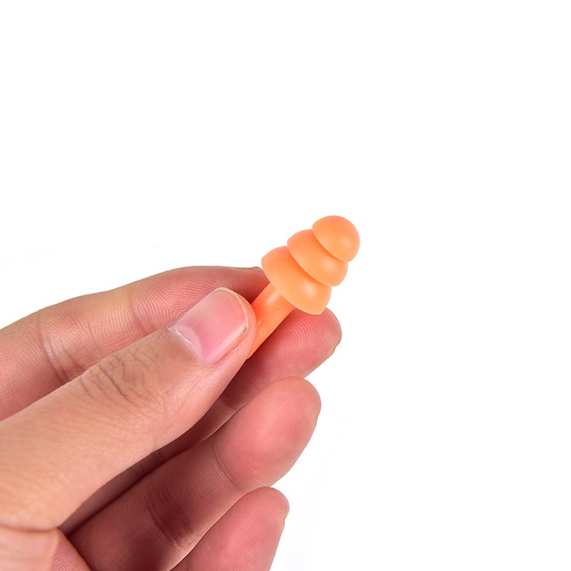 Bộ 2 Cặp Nút Bịt Tai Bằng Silicon Mềm Chống Ồn Tiện Dụng