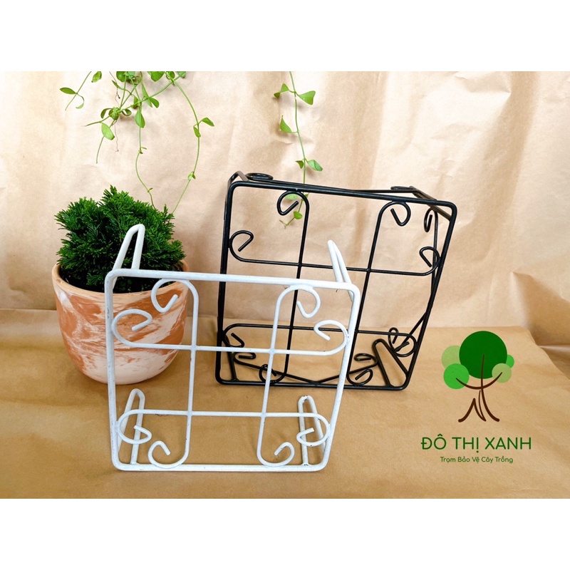 Đôn kê chậu hình Vuông, đế lót chậu cây dễ dọn dẹp sàn nhà bằng sơn tĩnh điện