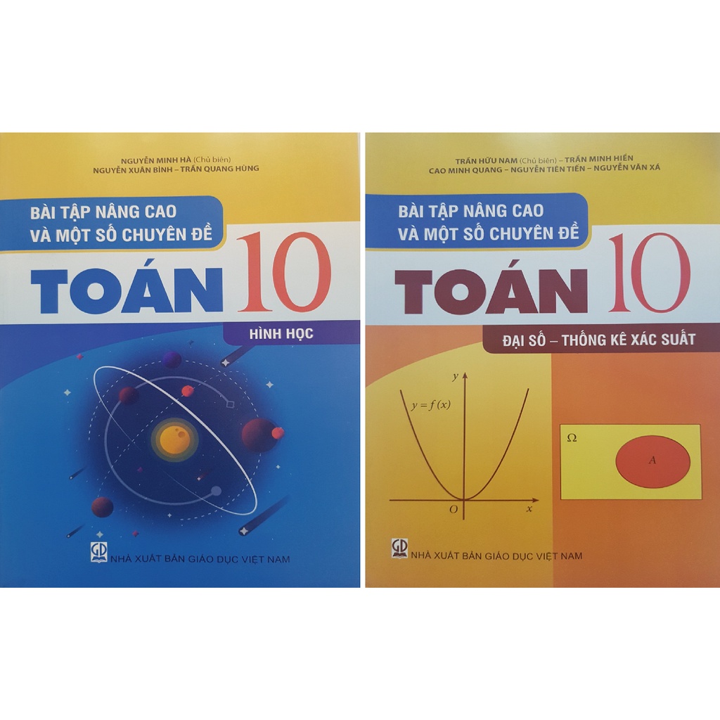 Sách - Combo Bài tập nâng cao và một số chuyên đề Toán 10 (Hình học + Đại số)