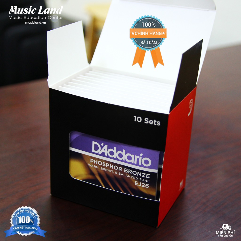 Dây đàn Guitar Acoustic D'addario EJ26