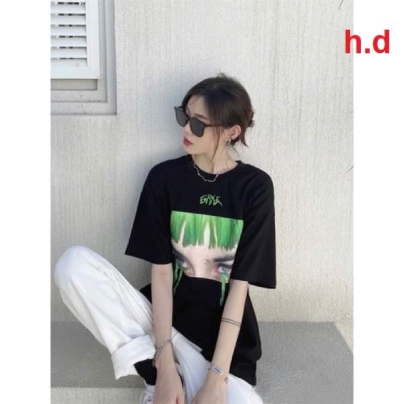 Sét áo phông mặt tóc xanh + quần kaki trắng HD6