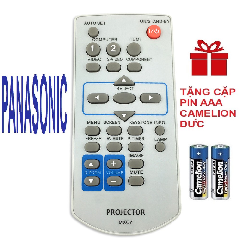 Remote máy chiếu PANASONIC mẫu 1 - Điều khiển máy chiếu PANASONIC mẫu 1 (Hàng xịn - tặng pin)