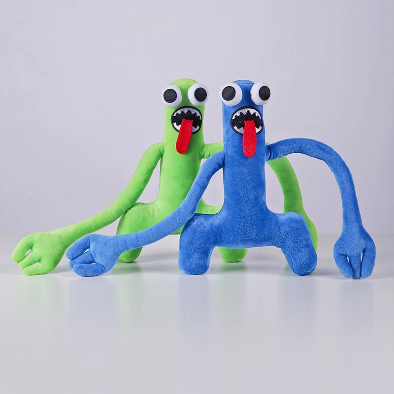 Roblox Rainbow Friends Búp Bê Nhồi Bông Hình Cầu Vồng Màu Xanh Lá / Xanh Dương NS3