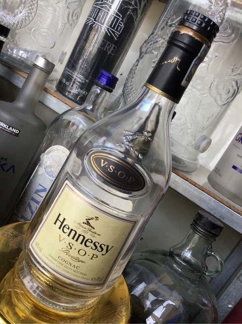 Vỏ chai rượu Hennesy vsop 700ml