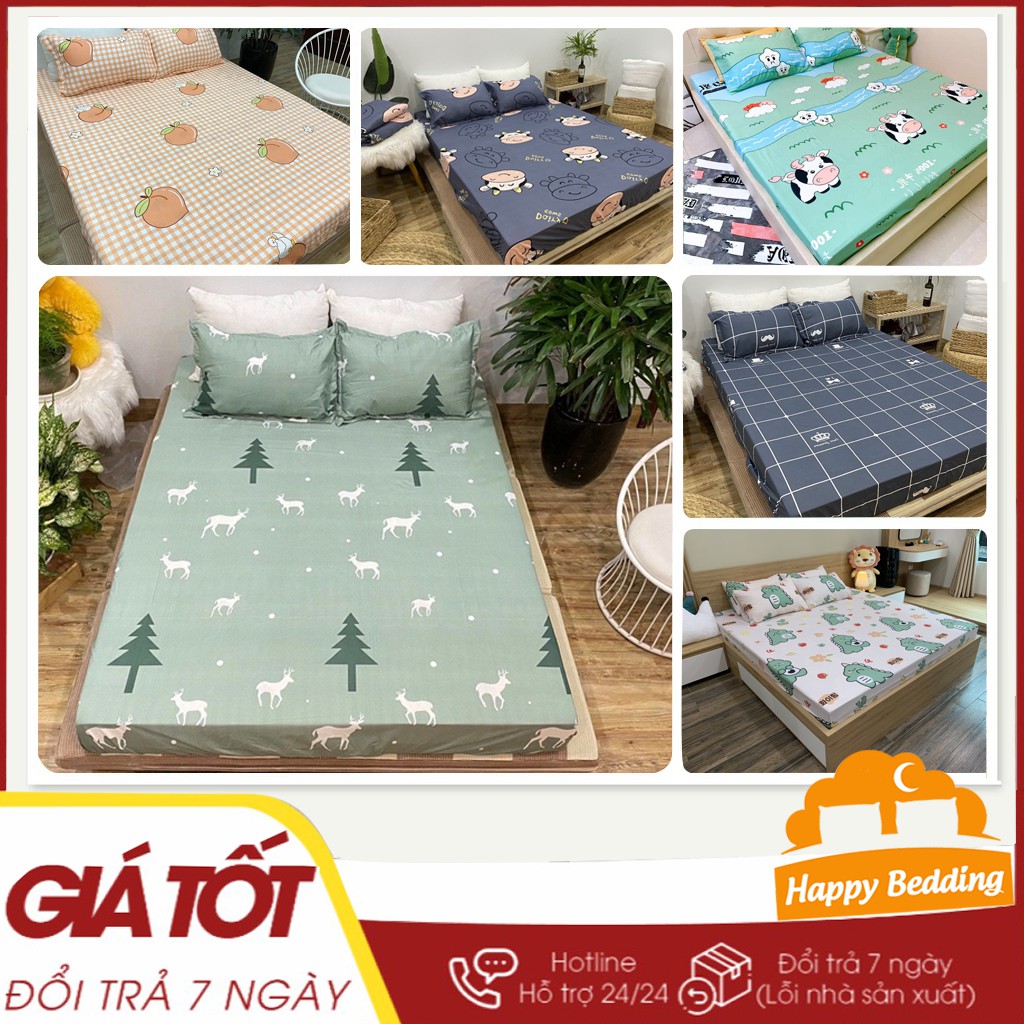 Ga Trải Giường Cotton Poly, Ga Nệm Drap Giường M2 M4 M5 M6 M8 2M 2M2 Đủ Họa Tiết (Bo Chun Miễn Phí) | BigBuy360 - bigbuy360.vn