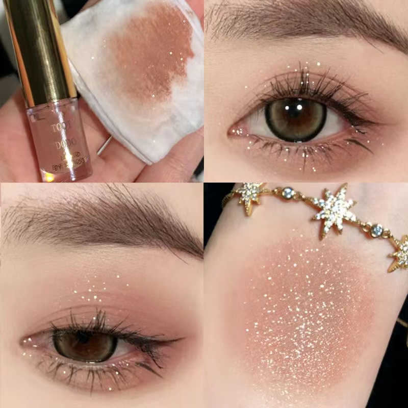 Quá DODO® Phấn Mắt Dạng Lỏng Màu Kim Sa Lấp Lánh Thời Trang