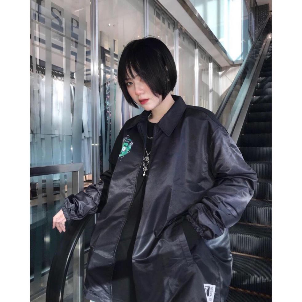 Áo khoác dù chống nắng dành cho cặp đôi nam nữ in hình THEZED Jacket form rộng 2 màu unisex ulzzang XUKA SHOP