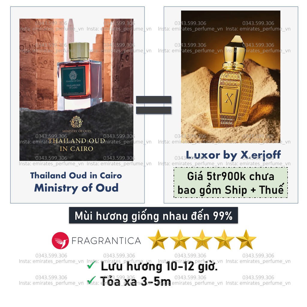 Nước hoa mini S.U.P.E.R sang chảnh lưu hương siêu lâu Ministry of Oud | Thế Giới Skin Care