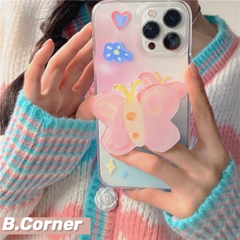 Ốp Điện Thoại Kèm Chống Lưng Hình Bướm - CAS2255