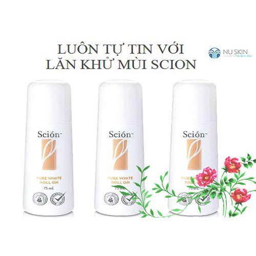 Lăn khử mùi Scion Pure White Roll On NUSKIN lăn nách scion | BigBuy360 - bigbuy360.vn