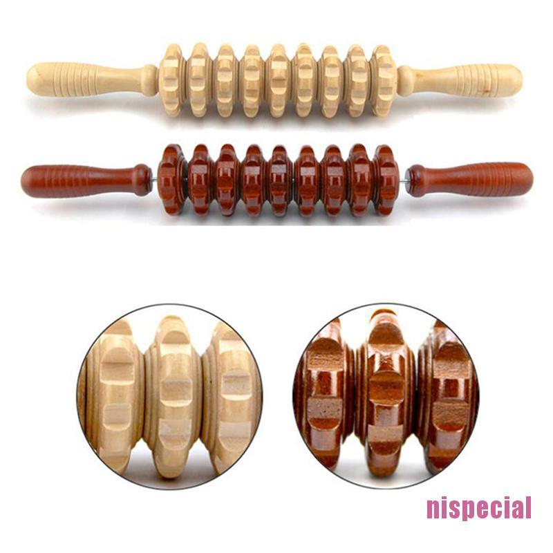 (Hàng Mới Về) Dụng Cụ Mát Xa Giảm Đau Bằng Gỗ