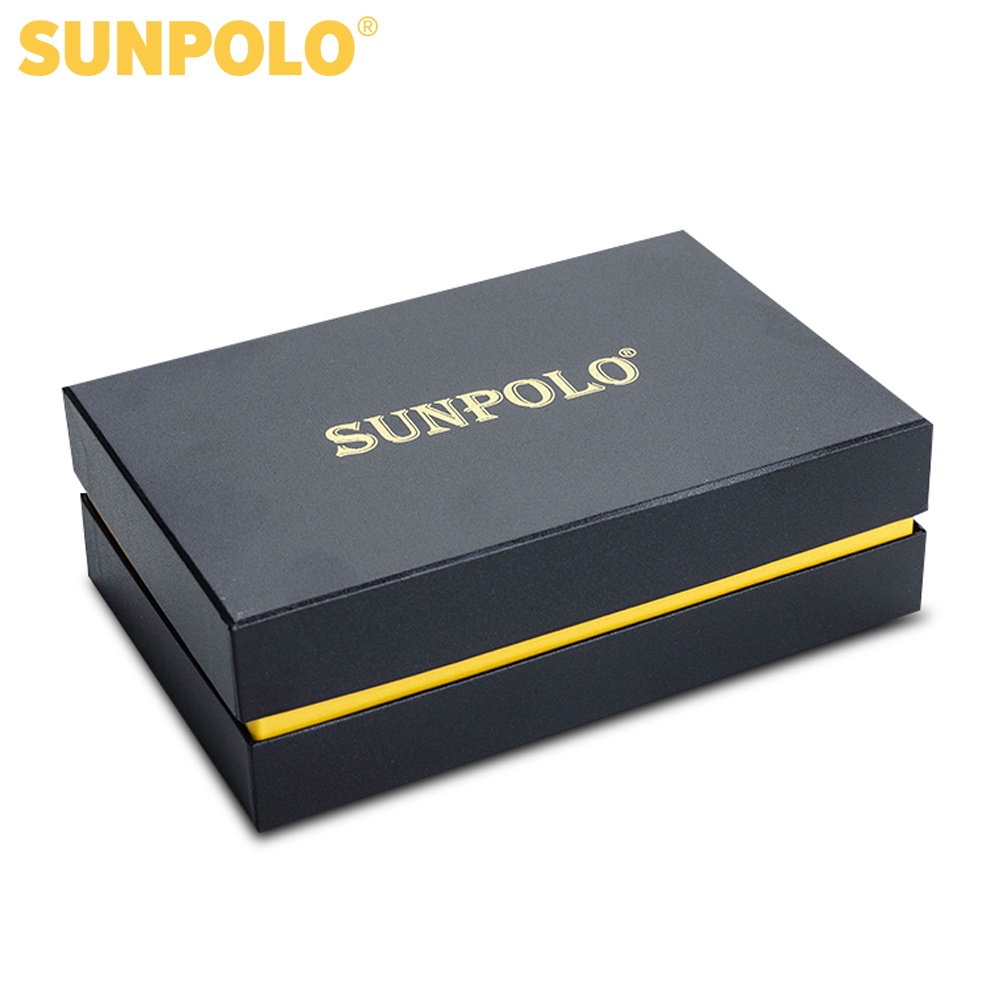 Thắt lưng nam da bò vân caro SUNPOLO BSMK47- 3 Phiên bản màu