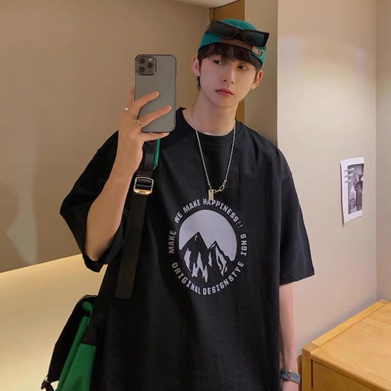 Áo thun phông nam nữ tay lỡ form rộng unisex co dãn 4 chiều chất mềm mịn ATL239