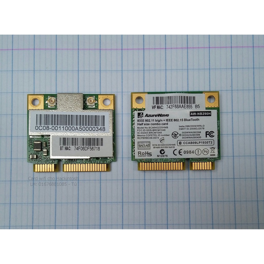 Card WiFi Laptop BCM943225HMB