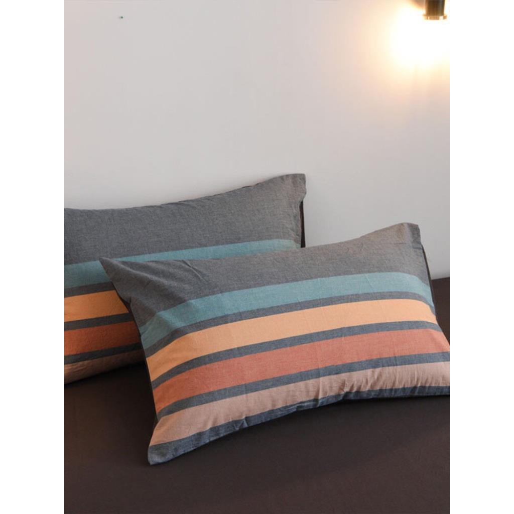 Bộ chăn ga gối drap giường chất cotton poly họa tiết mix màu